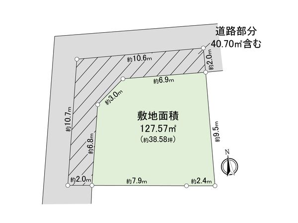 東村山市青葉町2丁目 土地 区画図 東村山市青葉町2丁目 土地 区画図