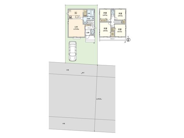 東大和市芋窪4丁目 新築戸建C号棟 間取図(平面図) 東大和市芋窪4丁目 新築戸建C号棟 間取図(平面図)