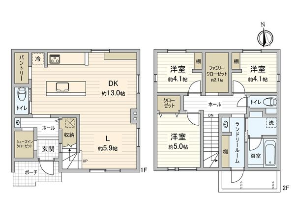 東大和市芋窪5丁目 戸建 間取図(平面図) 間取図(平面図)