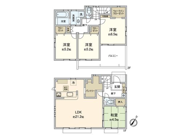 東村山市野口町2丁目 新築10号棟 間取図(平面図) 東村山市野口町2丁目 新築10号棟 間取図(平面図)