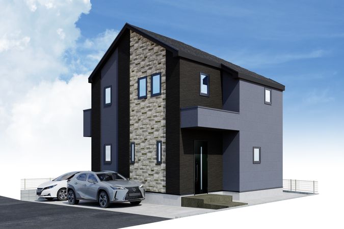 東大和市湖畔1丁目 新築戸建 外観パース図 東大和市湖畔1丁目 新築戸建 外観パース図