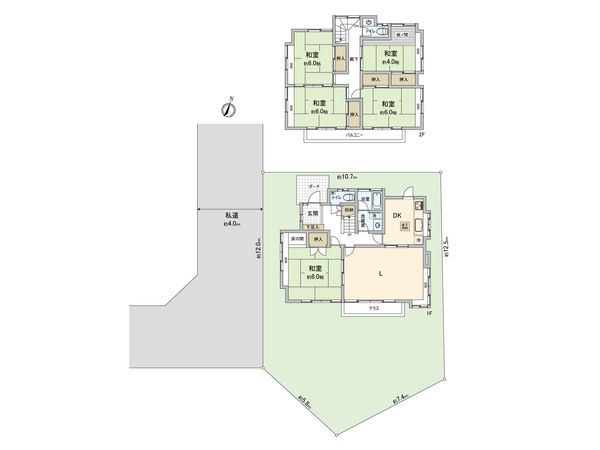 東村山市萩山町4丁目 戸建 間取図(平面図)