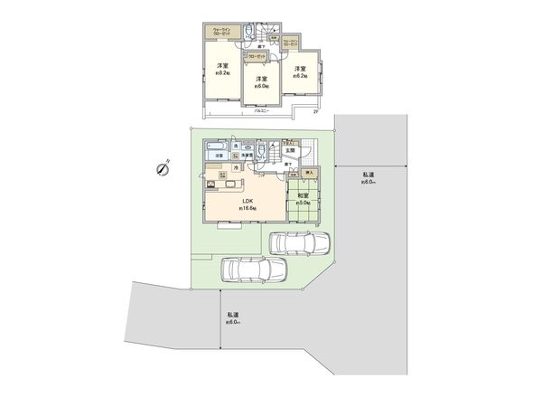東村山市廻田町4丁目 新築戸建 間取図(平面図)