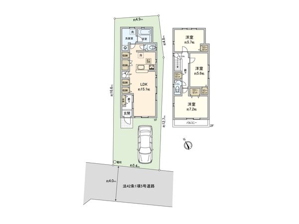 東村山市久米川町1丁目 新築4号棟 間取図(平面図)