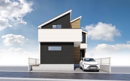 東村山市秋津町3丁目 新築戸建 外観パース図