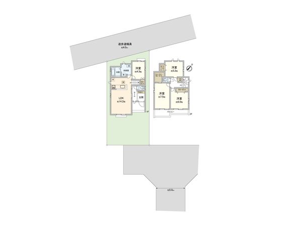 東村山市恩多町3丁目 新築戸建B号棟 間取図(平面図)