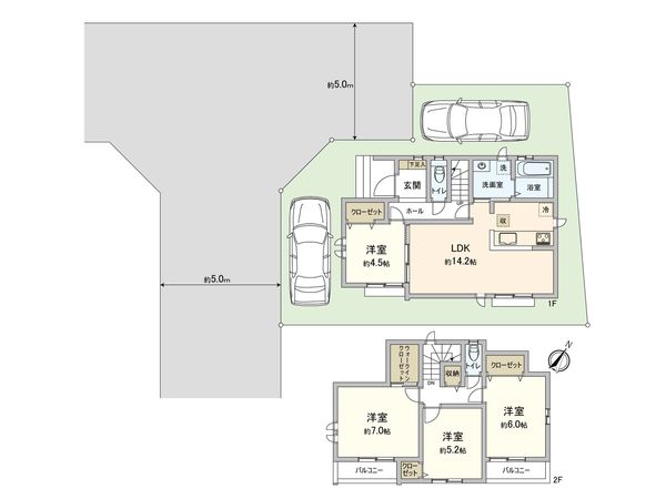 東村山市恩多町3丁目 新築戸建J号棟 間取図(平面図)