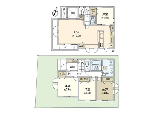 西東京市南町5丁目 A号棟 間取図(平面図)