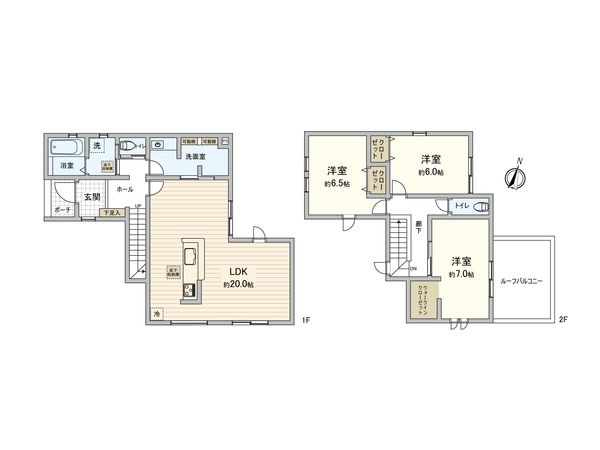 東村山市多摩湖町2丁目 戸建 間取図(平面図)