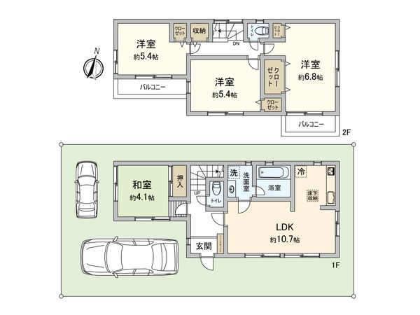 東村山市富士見町4丁目 戸建 間取図(平面図) 間取図(平面図)