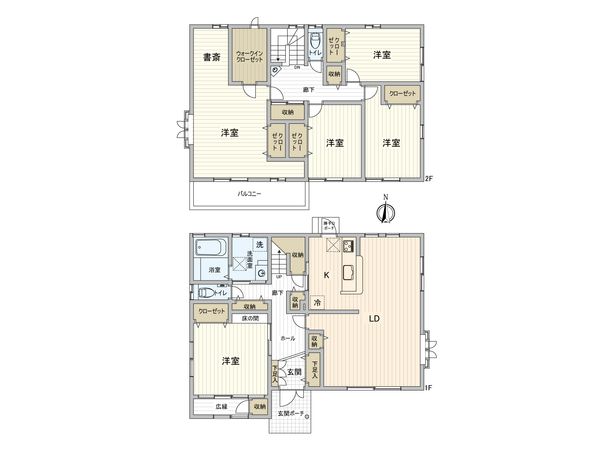 東大和市蔵敷2丁目 戸建 間取図(平面図) 東大和市蔵敷2丁目 戸建 間取図(平面図)