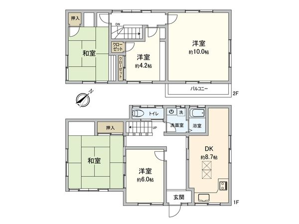 東村山市栄町1丁目 戸建 間取図(平面図) 東村山市栄町1丁目 戸建 間取図(平面図)