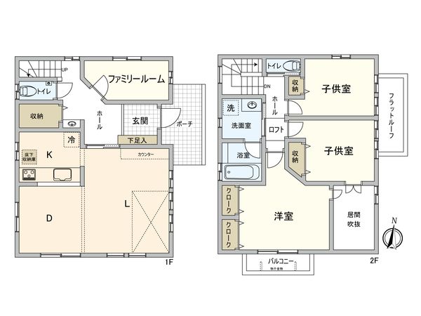 東大和市湖畔3丁目 戸建 間取図(平面図) 東大和市湖畔3丁目 戸建 間取図(平面図)