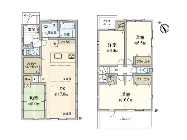 東村山市久米川町2丁目【新築7号棟】 間取図(平面図)