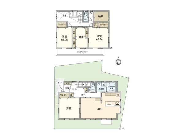 東村山市野口町1丁目 戸建 間取図(平面図) 東村山市野口町1丁目 戸建 間取図(平面図)