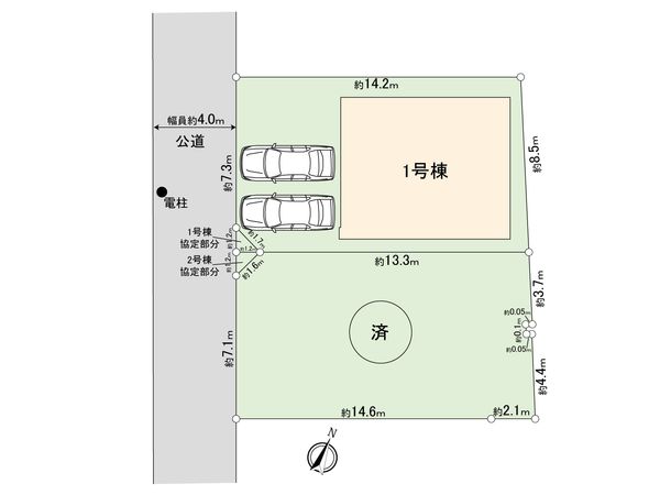 東村山市富士見町3丁目【新築1号棟】 間取図(平面図) 東村山市富士見町3丁目【新築1号棟】 間取図(平面図)