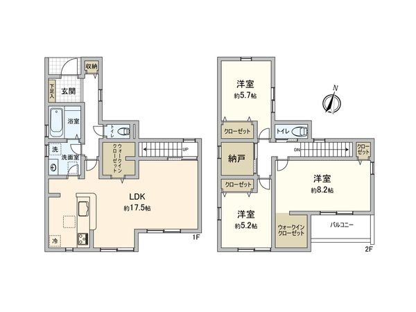 東大和市清水6丁目【新築12号棟】 間取図(平面図) 東大和市清水6丁目【新築12号棟】 間取図(平面図)