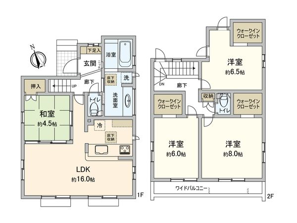 東大和市奈良橋2丁目【新築11号棟】 間取図(平面図) 東大和市奈良橋2丁目【新築11号棟】 間取図(平面図)
