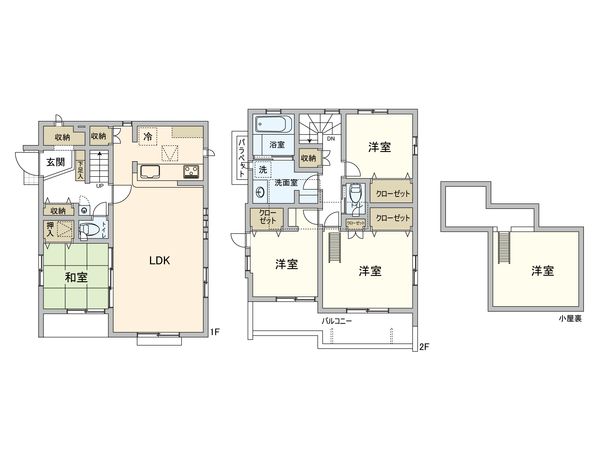 東村山市野口町3丁目【新築4号棟】 間取図(平面図) 東村山市野口町3丁目【新築4号棟】 間取図(平面図)