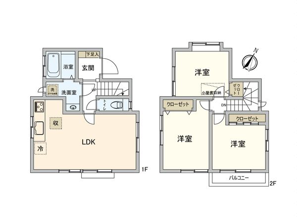 東村山市秋津町4丁目 戸建 間取図(平面図) 間取図(平面図)