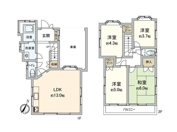 東大和市奈良橋6丁目 戸建 間取図(平面図) 東大和市奈良橋6丁目 戸建 間取図(平面図)