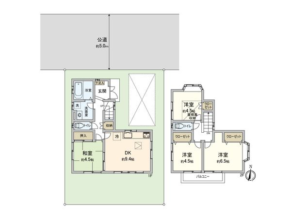 東村山市富士見町3丁目 戸建 間取図(平面図) 東村山市富士見町3丁目 戸建 間取図(平面図)