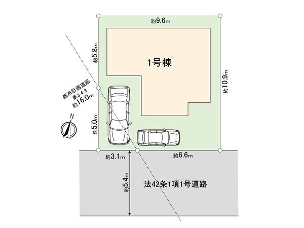 東村山市萩山町4丁目【新築戸建】 間取図(平面図) 東村山市萩山町4丁目【新築戸建】 間取図(平面図)
