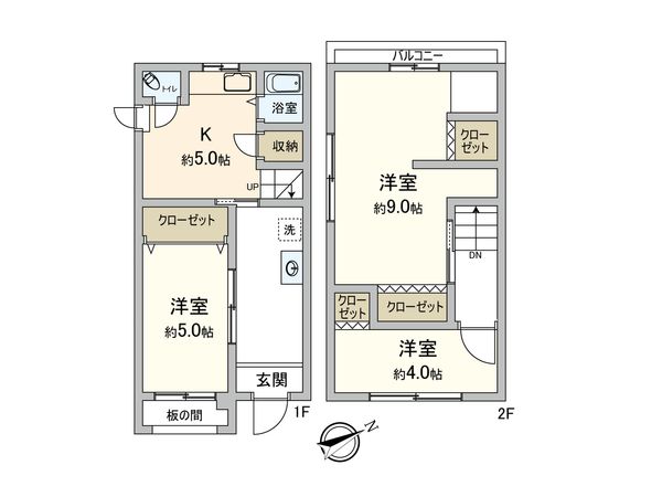 東村山市萩山町1丁目 戸建 間取図(平面図) 東村山市萩山町1丁目 戸建 間取図(平面図)