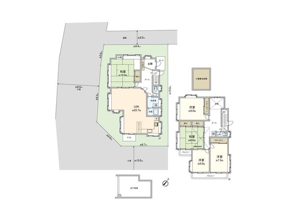 東村山市青葉町2丁目 戸建 間取図(平面図) 東村山市青葉町2丁目 戸建 間取図(平面図)