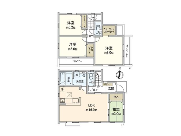 東村山市富士見町3丁目 戸建 間取図(平面図) 東村山市富士見町3丁目 戸建 間取図(平面図)