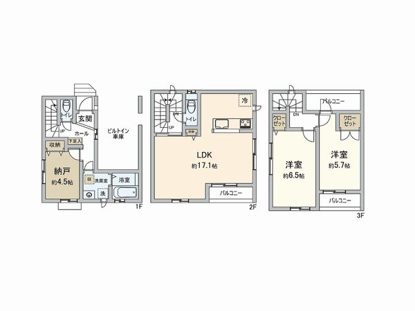 東村山市栄町2丁目 戸建 間取図(平面図) 東村山市栄町2丁目 戸建 間取図(平面図)