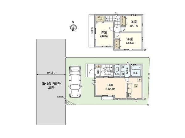 小平市小川西町5丁目【新築A号棟】 間取図(平面図) 小平市小川西町5丁目【新築A号棟】 間取図(平面図)