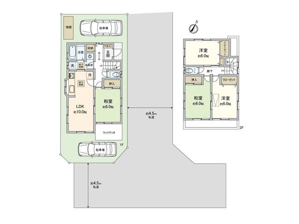 東村山市恩多町2丁目 戸建 間取図(平面図)