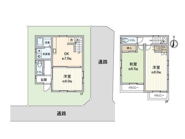 東村山市廻田町4丁目 戸建 間取図(平面図) 東村山市廻田町4丁目 戸建 間取図(平面図)