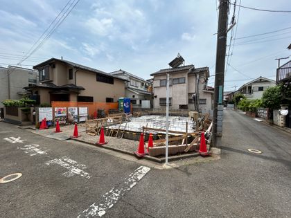東村山市富士見町2丁目 新築戸建1号棟 前面道路含む外観