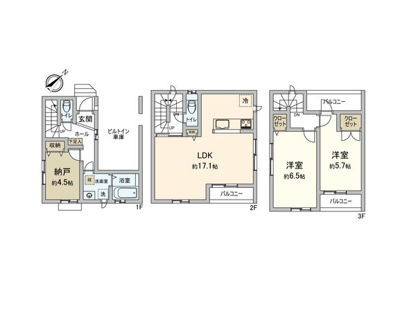 東村山市栄町2丁目 戸建 間取図(平面図) 東村山市栄町2丁目 戸建 間取図(平面図)