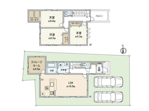 東大和市狭山5丁目 新築1号棟 間取図(平面図)