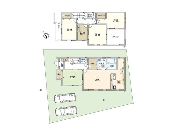 東大和市芋窪3丁目 中古戸建 間取図(平面図) 間取図(平面図)
