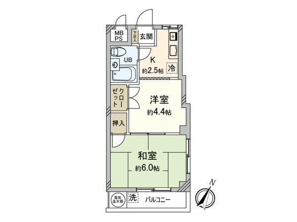 武蔵野サンハイツ東村山 間取図(平面図)
