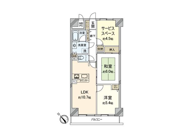 クリオ久米川壱番館 間取図(平面図) クリオ久米川壱番館 間取図(平面図)