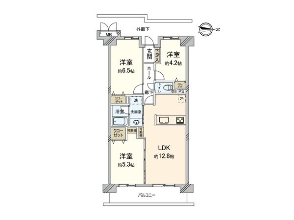 萩山パークホームズ 間取図(平面図)