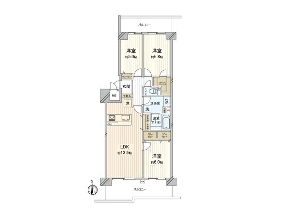 ヴィラージュ・ヴェール 三番館 間取図(平面図) 間取図(平面図)