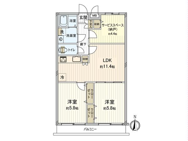 ロイヤルステージ小平 間取図(平面図) ロイヤルステージ小平 間取図(平面図)