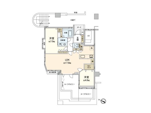 シャインハイツ久米川フェアベール 間取図(平面図) 間取図(平面図)
