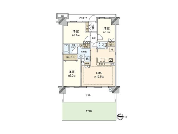 ココロコス東京久米川 ケヤキ街区 間取図(平面図)