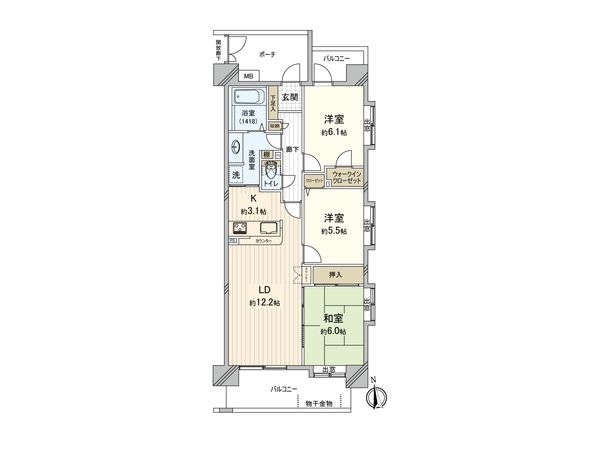 ローヤルシティ小平 間取図(平面図) 間取図(平面図)