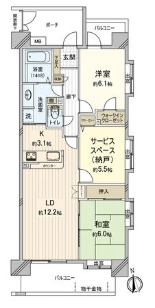 ローヤルシティ小平 間取図(平面図)