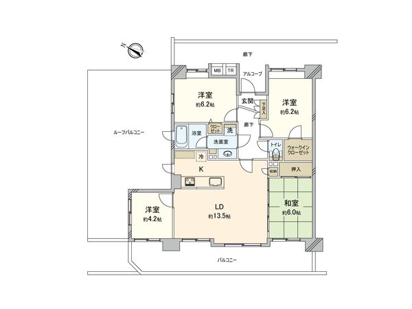 エレガンスステージ久米川 間取図(平面図) 間取図(平面図)