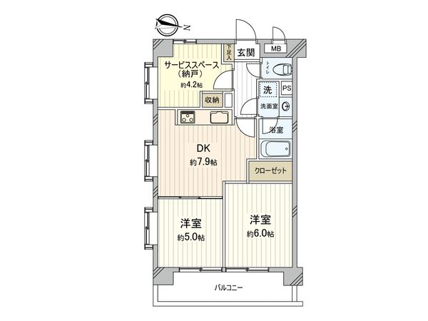 ライオンズマンション小平栄町 間取図(平面図) 間取図(平面図)