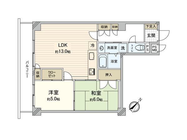 エクセレンス久米川 間取図(平面図)